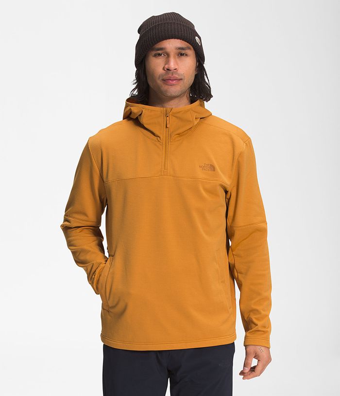 The North Face Pullover Wayroute Hoodie Yellow - Mens - Thailand SGQYV-7285